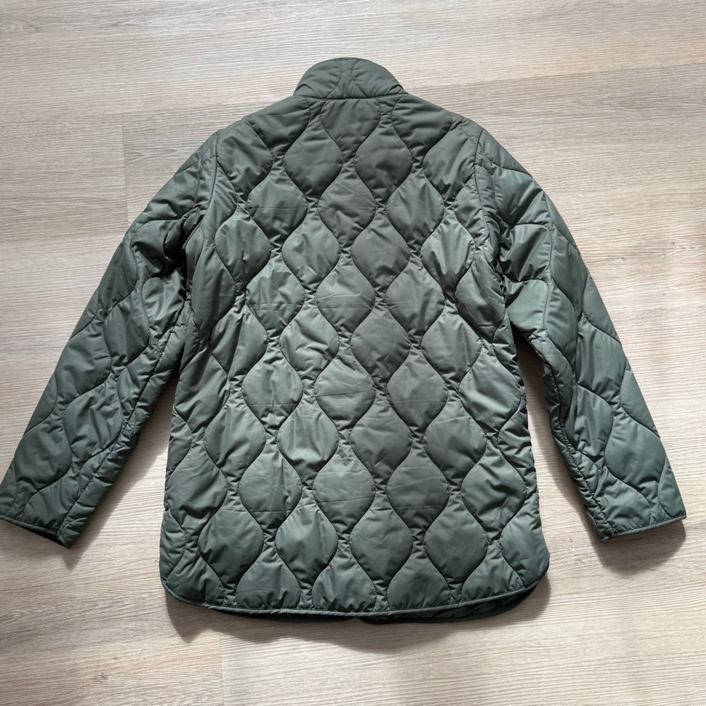 32 Degrees Heat Womens Tea Leaf Khaki Olive Green Quilted Jacket Size S - Picture 8 of 10